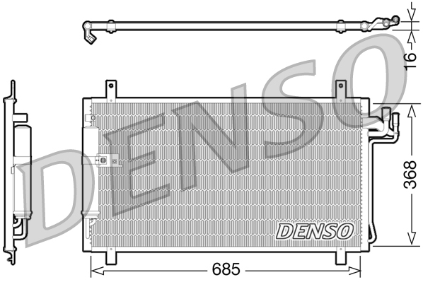 Denso Airco condensor DCN46014