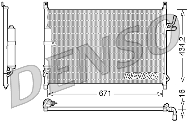 Denso Airco condensor DCN46015