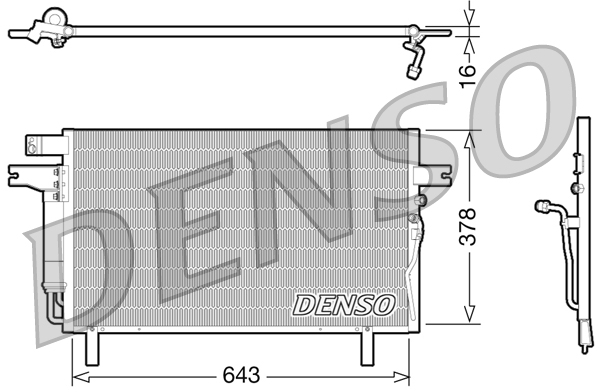 Denso Airco condensor DCN46016