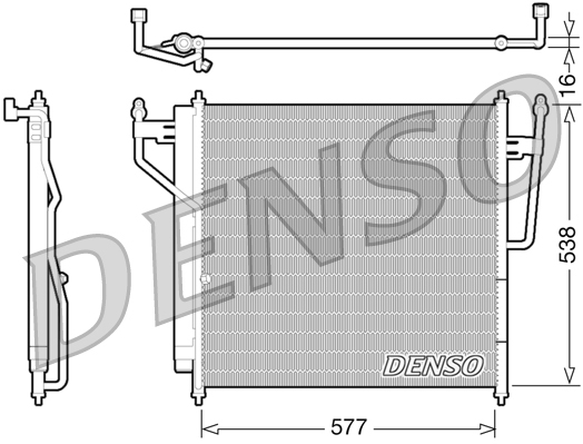 Denso Airco condensor DCN46017