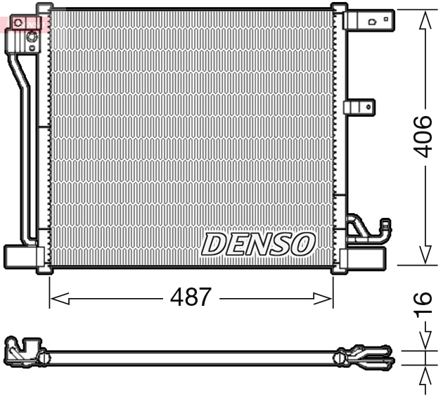 Denso Airco condensor DCN46018