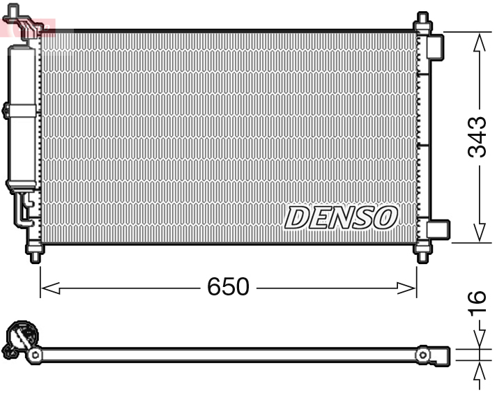 Denso Airco condensor DCN46020