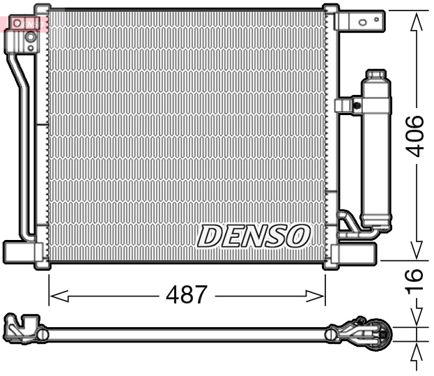 Denso Airco condensor DCN46021