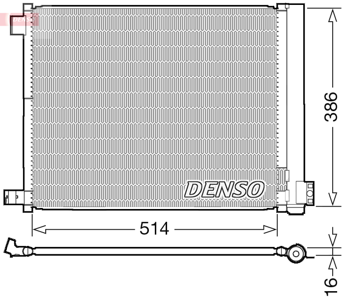 Denso Airco condensor DCN46022