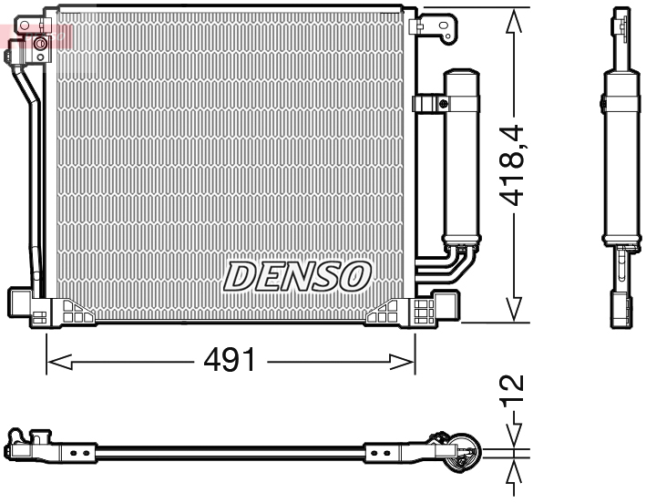 Denso Airco condensor DCN46025