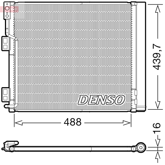 Denso Airco condensor DCN46028
