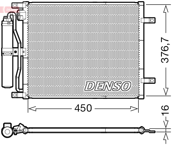 Denso Airco condensor DCN46029