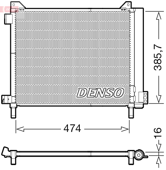 Denso Airco condensor DCN46030