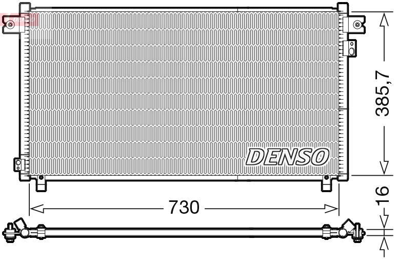 Denso Airco condensor DCN46033