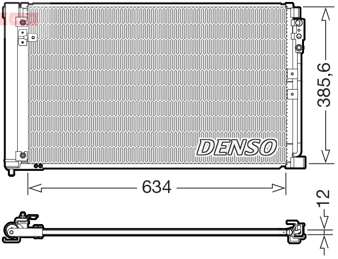 Denso Airco condensor DCN46038