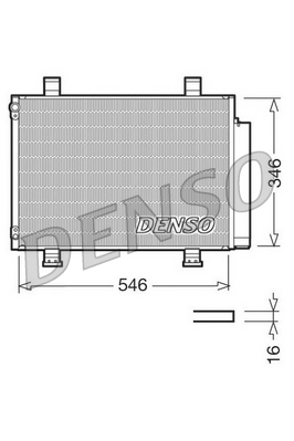 Denso Airco condensor DCN47001