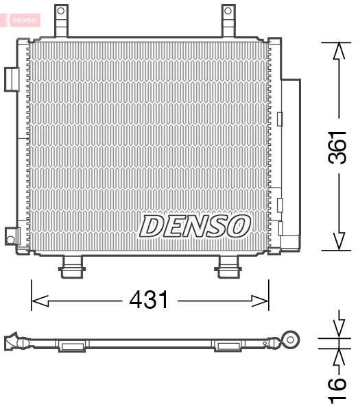 Denso Airco condensor DCN47004