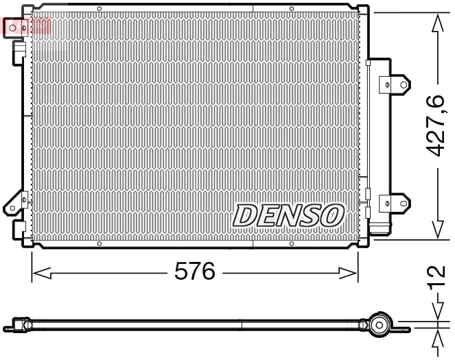 Denso Airco condensor DCN47008