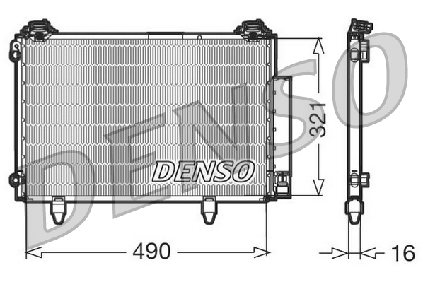 Denso Airco condensor DCN50002