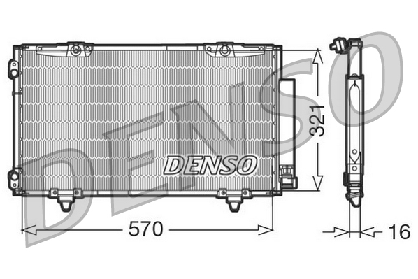 Denso Airco condensor DCN50011
