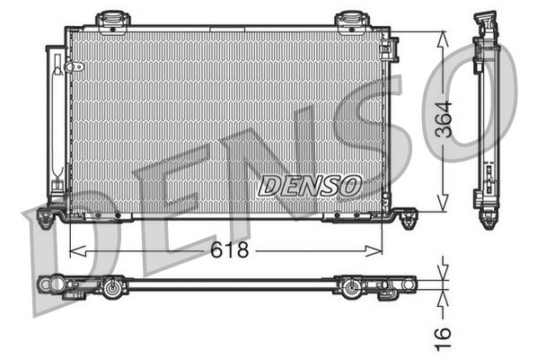 Denso Airco condensor DCN50015