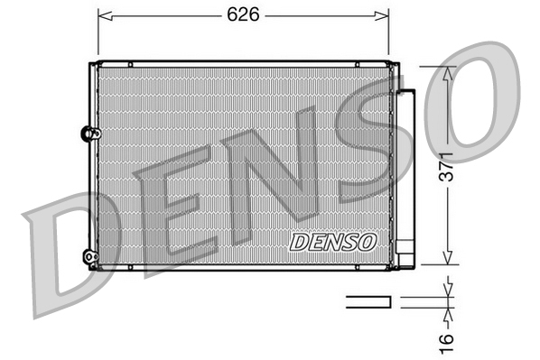 Denso Airco condensor DCN50018
