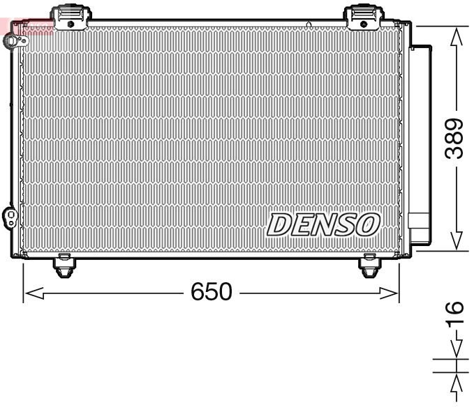 Denso Airco condensor DCN50023