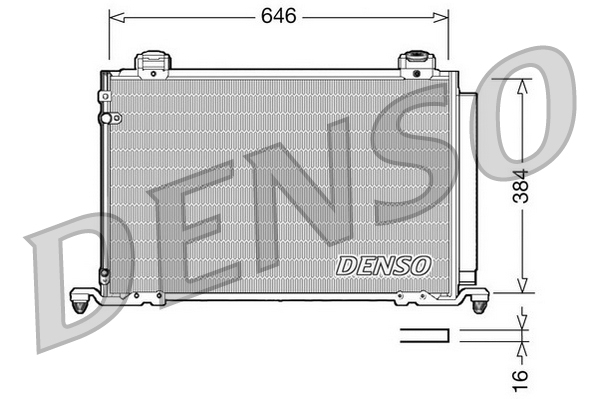 Denso Airco condensor DCN50026