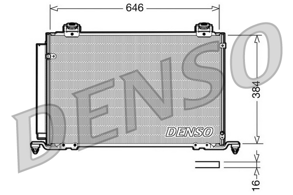 Denso Airco condensor DCN50027