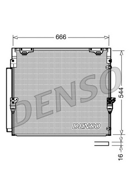 Denso Airco condensor DCN50036