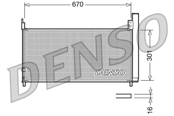 Denso Airco condensor DCN50037