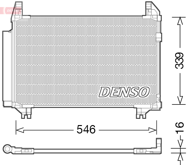 Denso Airco condensor DCN50039