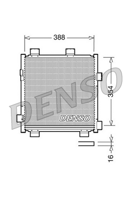 Denso Airco condensor DCN50040