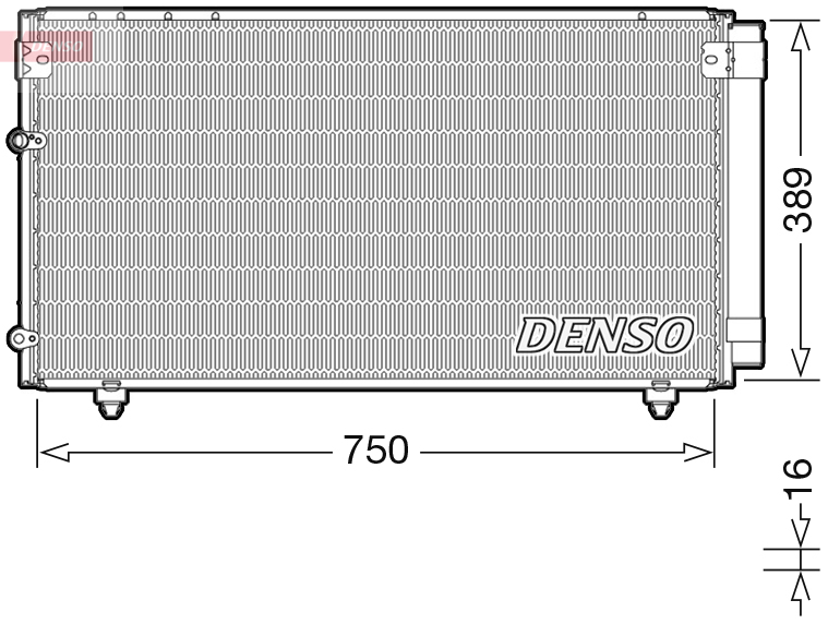 Denso Airco condensor DCN50042