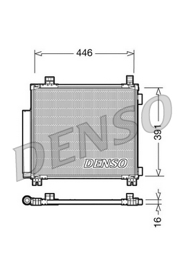 Denso Airco condensor DCN50045