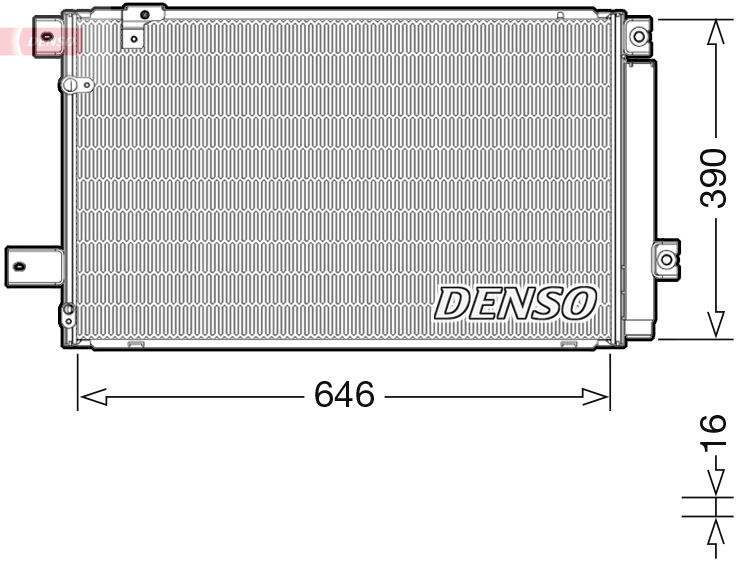 Denso Airco condensor DCN50049