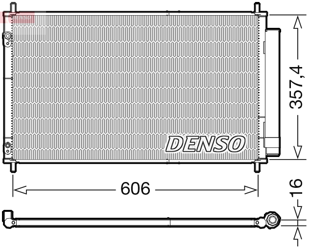 Denso Airco condensor DCN50058