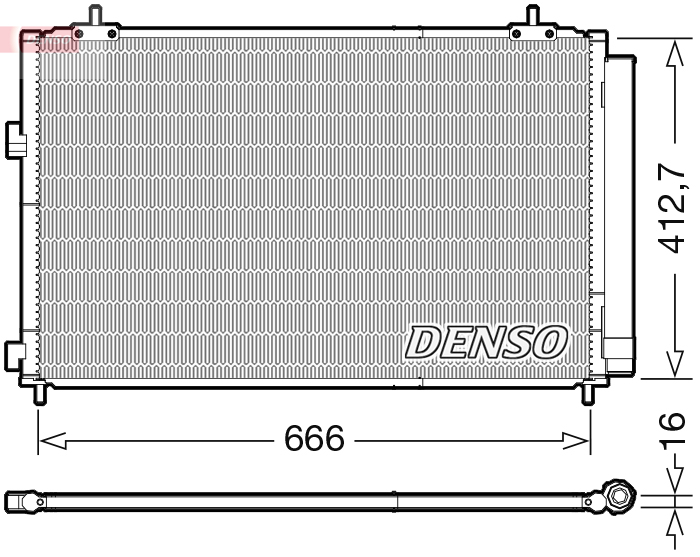 Denso Airco condensor DCN50059
