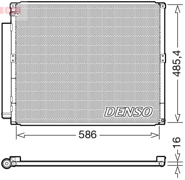Denso Airco condensor DCN50113