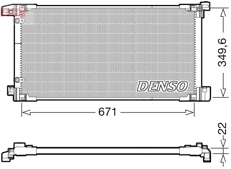 Denso Airco condensor DCN50114