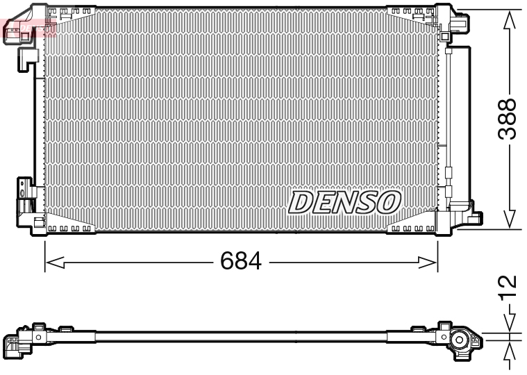 Denso Airco condensor DCN50119