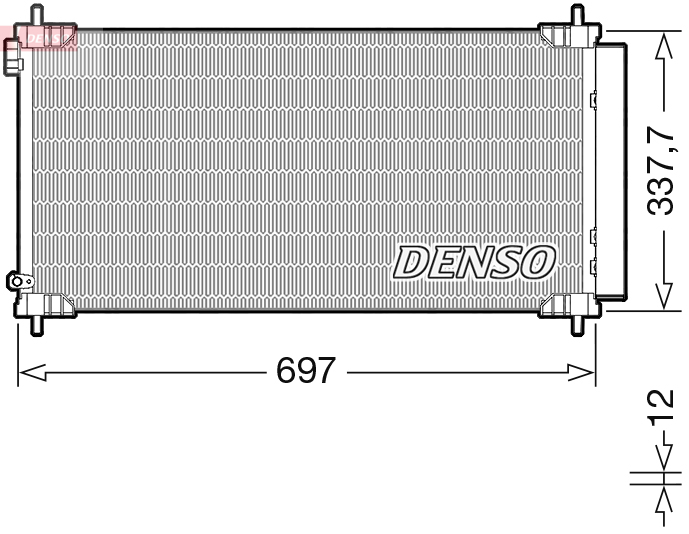 Denso Airco condensor DCN50120