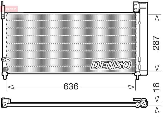 Denso Airco condensor DCN50122