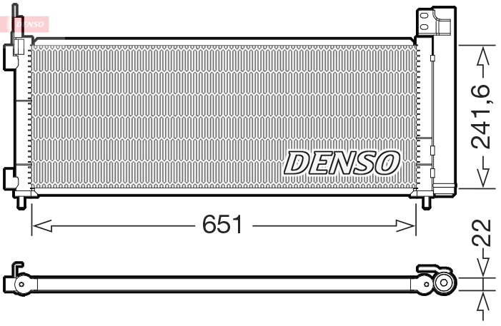 Denso Airco condensor DCN50123
