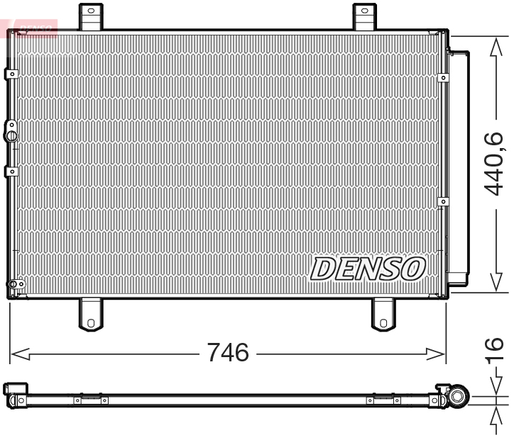 Denso Airco condensor DCN50127