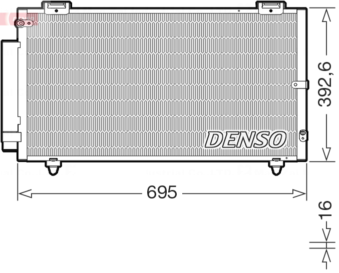 Denso Airco condensor DCN50130