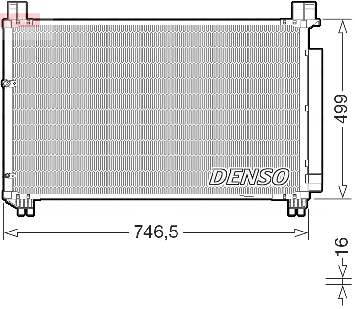 Denso Airco condensor DCN50131