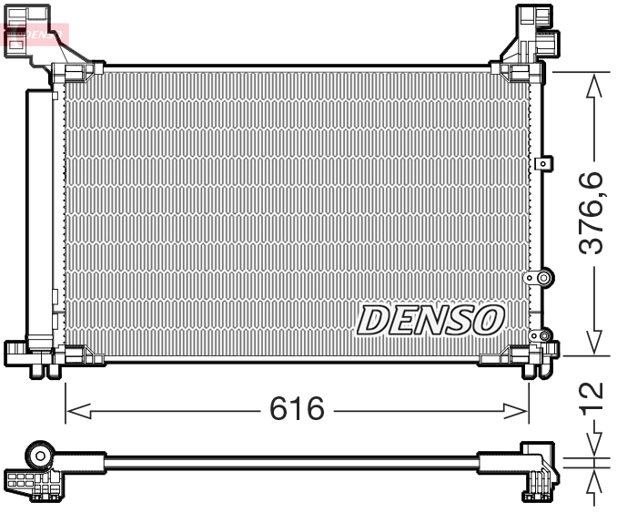 Denso Airco condensor DCN50133