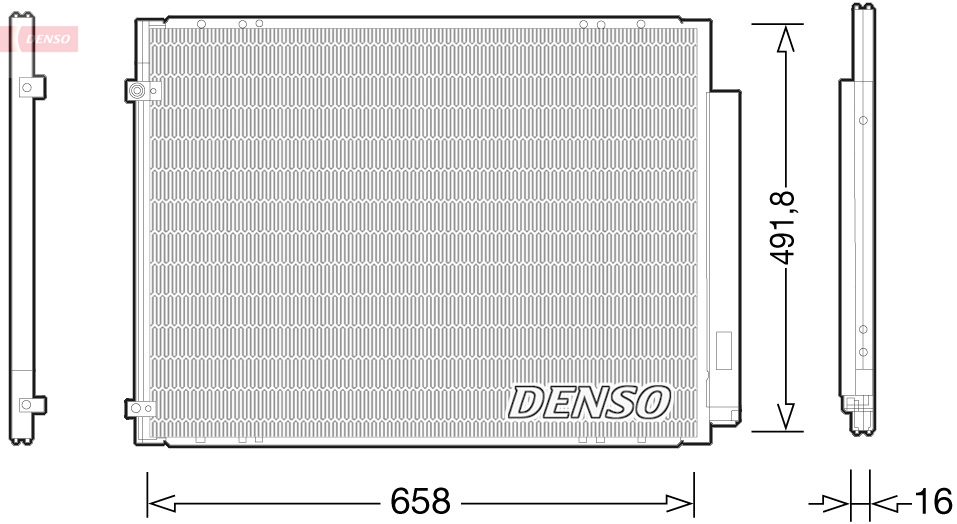 Denso Airco condensor DCN51010