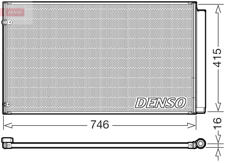Denso Airco condensor DCN51017