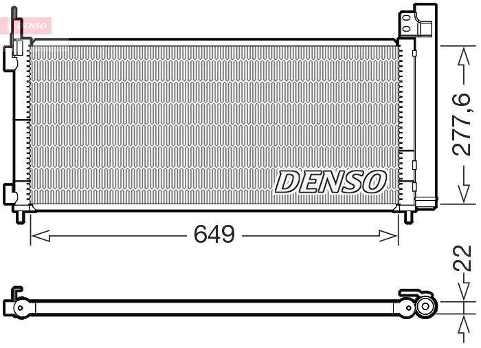 Denso Airco condensor DCN51021