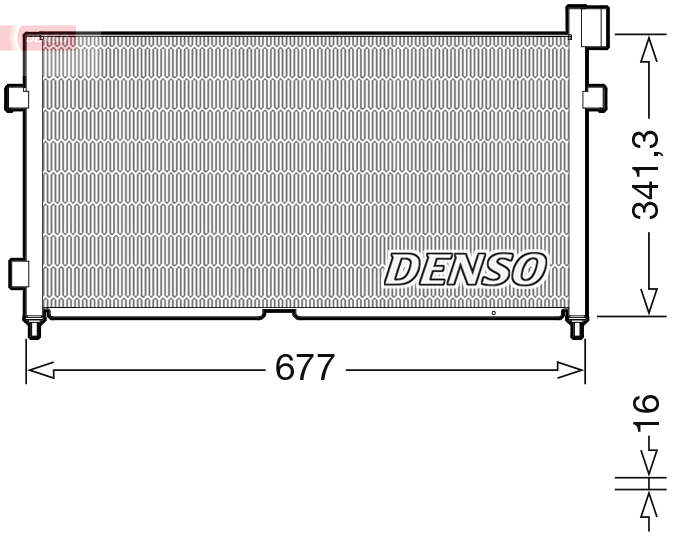 Denso Airco condensor DCN99056