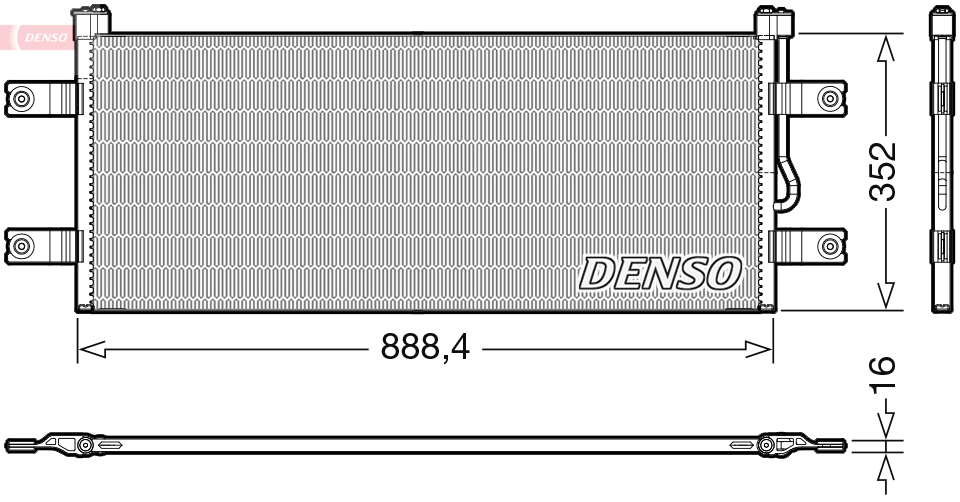 Denso Airco condensor DCN99068