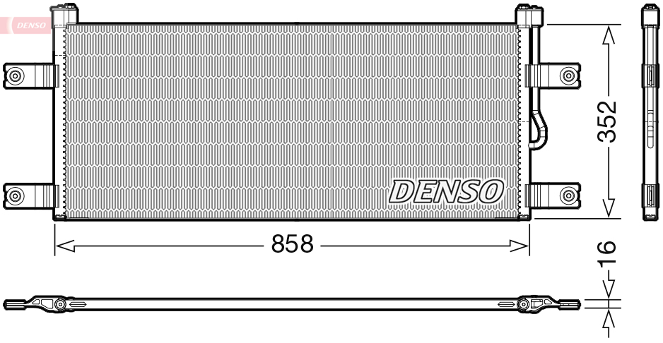 Denso Airco condensor DCN99069