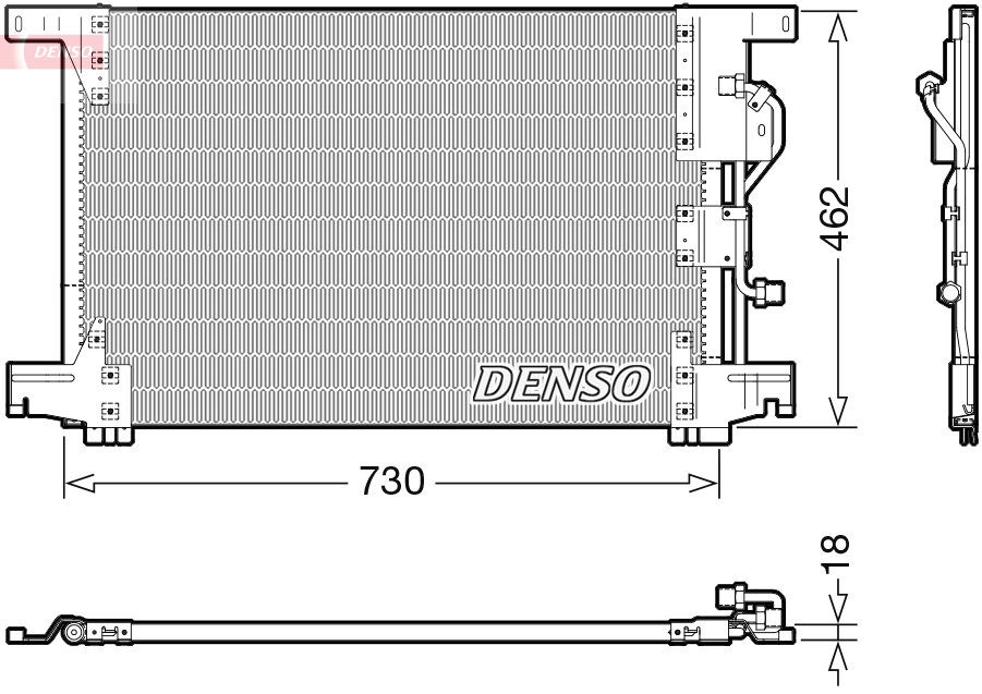 Denso Airco condensor DCN99073